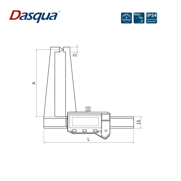 Dasqua 0-125mm Stainless Steel Digital Disk Brake Caliper Fast and Easy Measurement