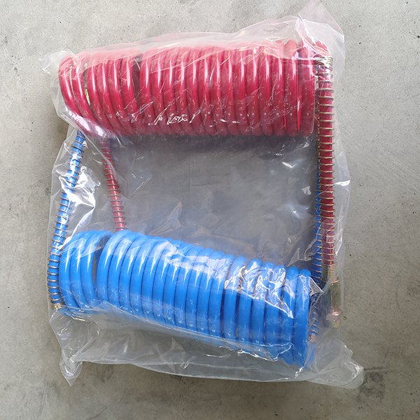 Trucks Pneumatic Retractable Soft Spiral Pipe Nylon Pu Custom Flexible Spring Coil Air Brake Hose