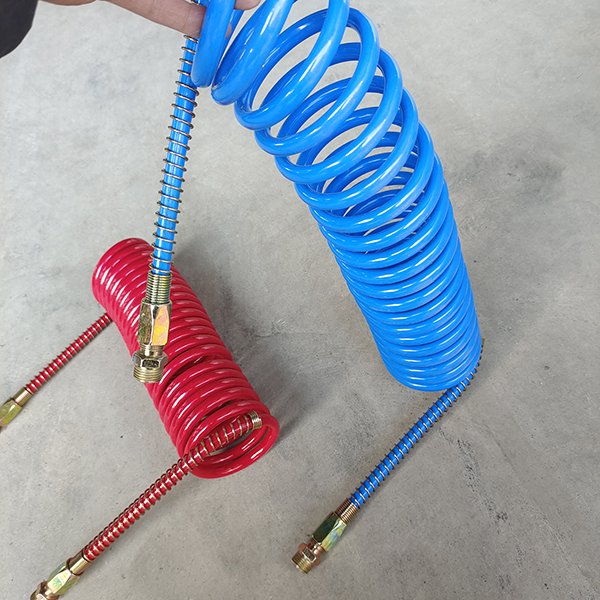 Trucks Pneumatic Retractable Soft Spiral Pipe Nylon Pu Custom Flexible Spring Coil Air Brake Hose