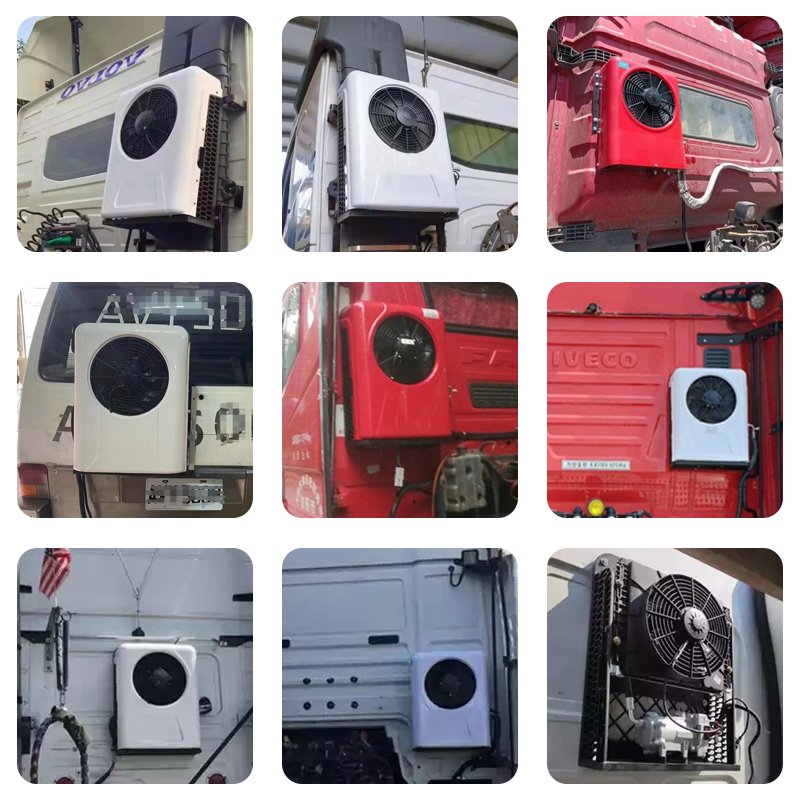 Wall Mounted 12V DC Windowless AC Unit 24V RV Air Conditioning For Trucks & Campers R134a Refrigerant