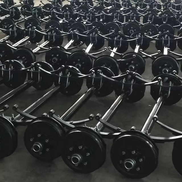 Trailer Hub Stub Axle and Hubs Without Brake Electric Axle Trailer 7K Electric Axle Spindle with Electric Brake Assemblies
