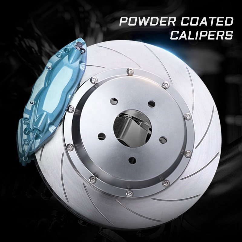 18 Inch Front Brake Systems Caliper Kit Repair Parts and Rear Brake Kit Auto Brake Systems for Ford Mustang Honda Accord Civic