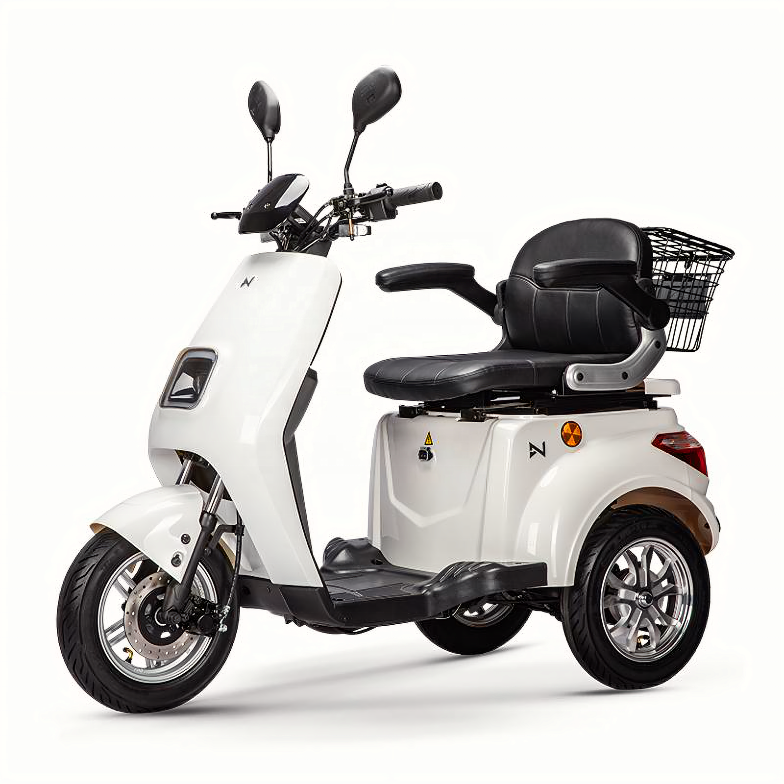 LVNENG 48V1200W Front Disc Rear Drum Brake 50km Safe Speed 25km/h Moped Grace Electric Tricycle