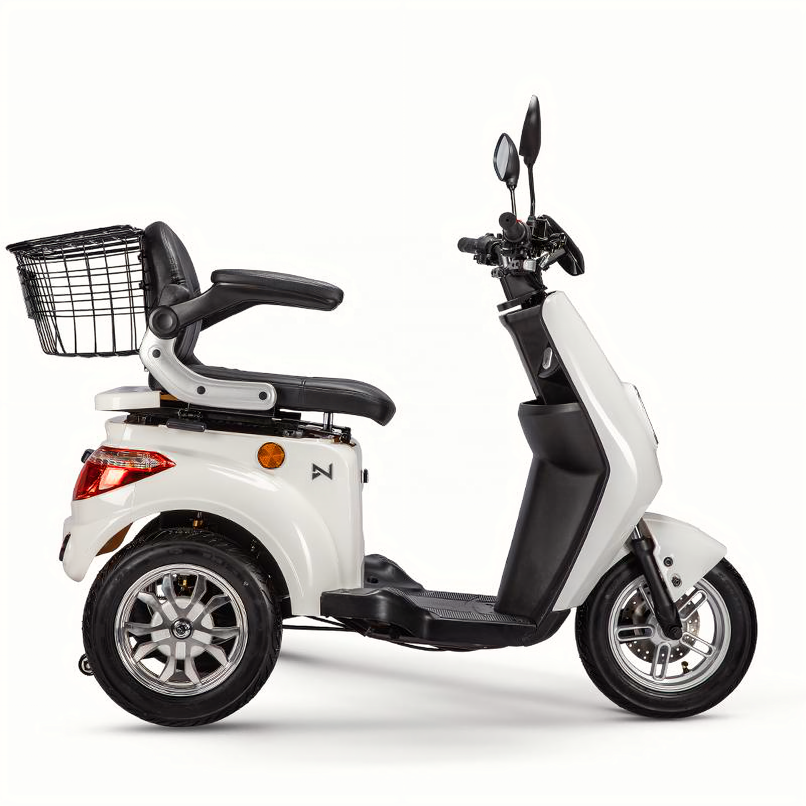 LVNENG 48V1200W Front Disc Rear Drum Brake 50km Safe Speed 25km/h Moped Grace Electric Tricycle