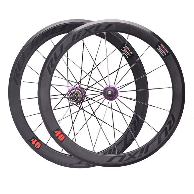 Manufacturer's Hot Selling 20 Inch 451 Carbon Fiber Wheelset, Foldable Bicycle Wheelset Open Caliper V Brake/C Brake Wheelset
