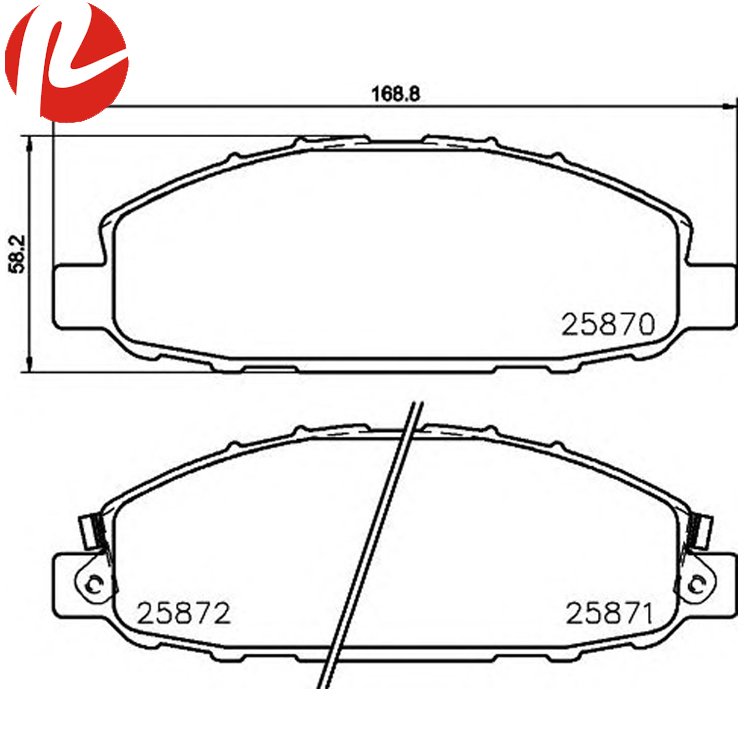 Caravan Urvan III E25 2006 Auto Parts Brake Pad 41060-VW085 D1191-8310 KD1475