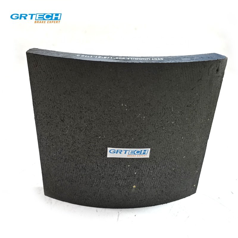 4707 Non-asbestos Brake Lining Shoe for Truck