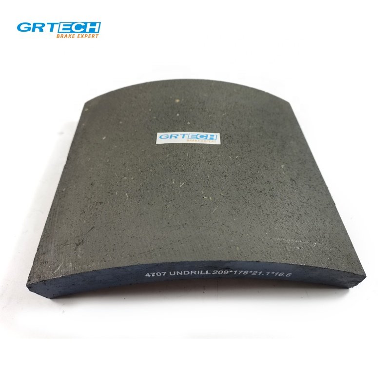 4707 Non-asbestos Brake Lining Shoe for Truck