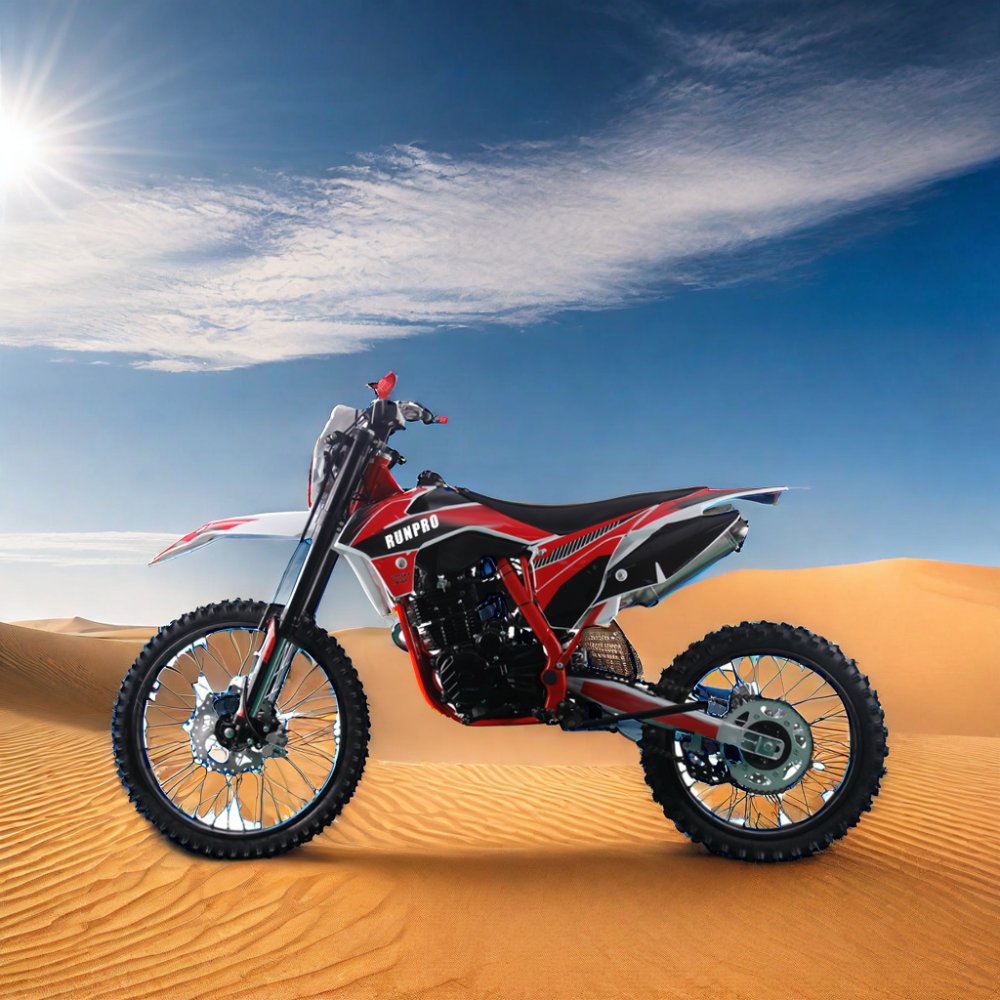 RUNPRO 250cc Off-Road Motorcycle 4-Stroke Air-Cooled Gasoline Dirt Bike with CE Certification