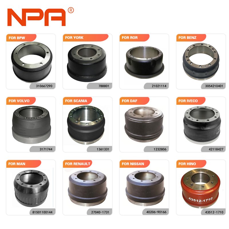 3171744 1075306 21094122 21451966 Semi Trailer Heavy Duty Truck Brake Drums for VOLVO