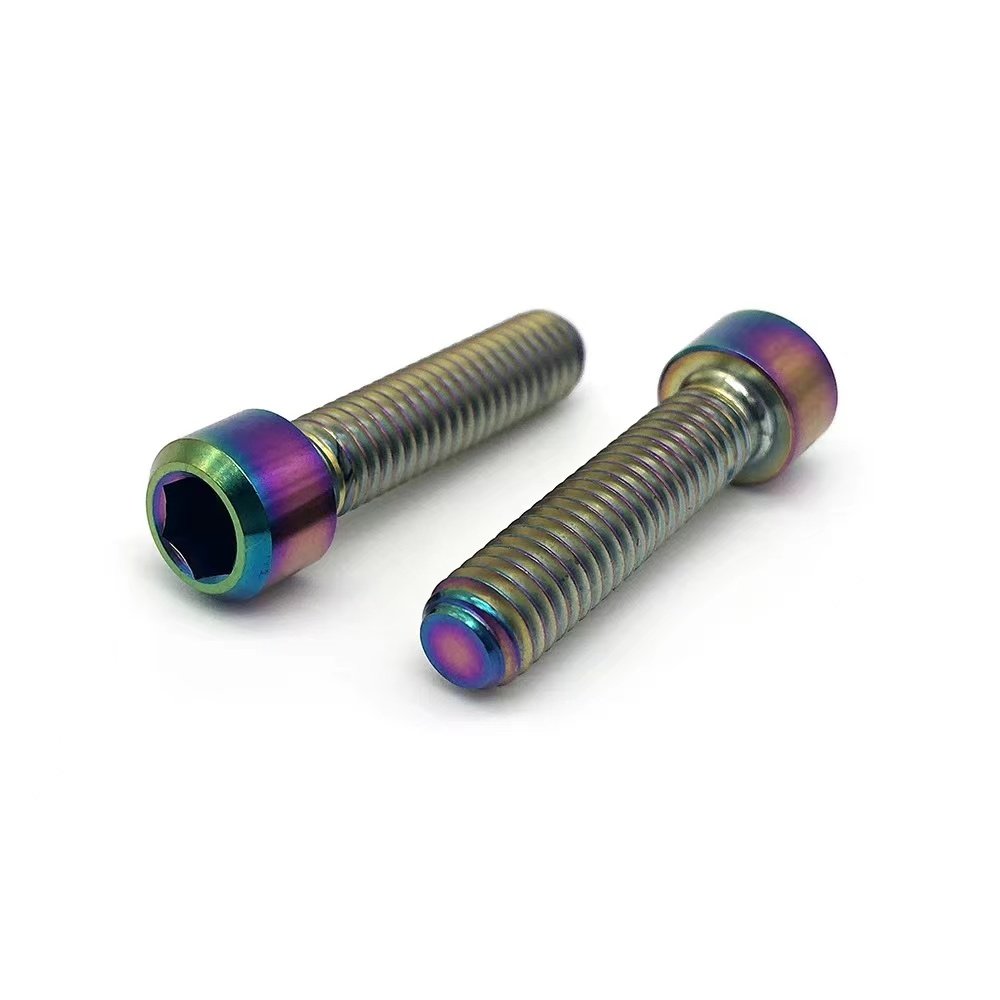 High Quality Titanium Stem Bolts M6*18 M6x18 M6*20mm Allen Hex Set Ti Screws with for Bicycle Brake Caliper Stock