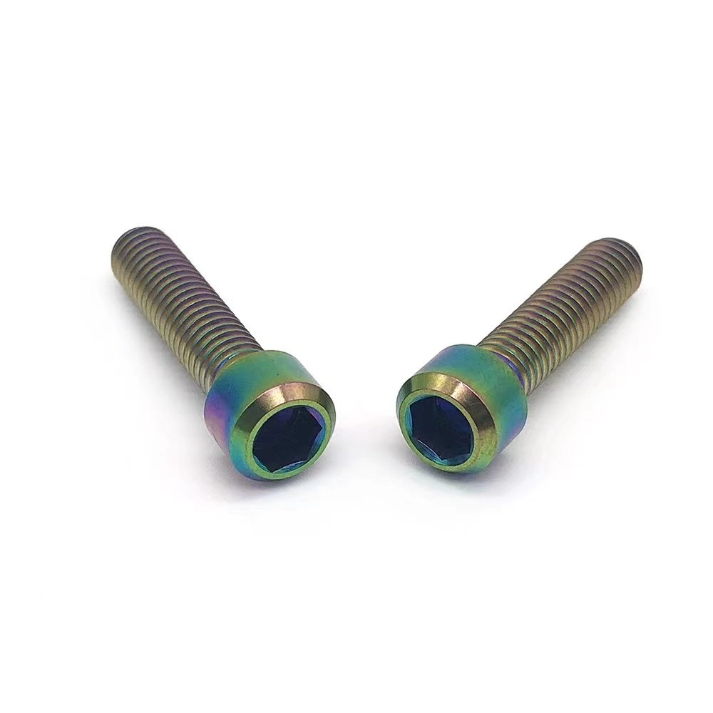 High Quality Titanium Stem Bolts M6*18 M6x18 M6*20mm Allen Hex Set Ti Screws with for Bicycle Brake Caliper Stock