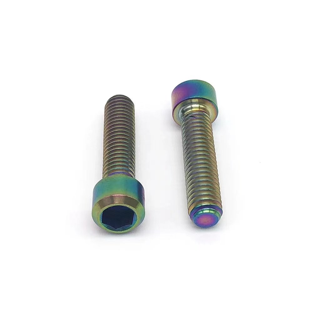 High Quality Titanium Stem Bolts M6*18 M6x18 M6*20mm Allen Hex Set Ti Screws with for Bicycle Brake Caliper Stock