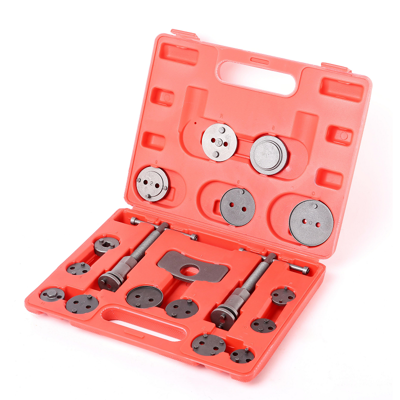 TBTOOLS Car Auto 18pcs Universal Front and Rear Caliper Disc Brake Caliper Piston Rewind Wind Back Repair Tool Kit Sets TB122