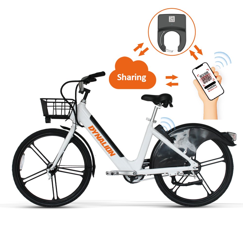 Custom NFC U-Lock Ble Wholesale Smart Lock Manufacturers Rental High Quality 26 Inch IOT Api Public City Electric Share Bike