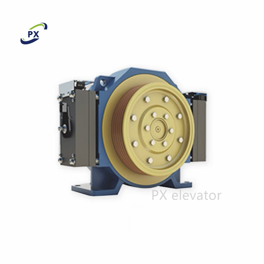 MCK200 Permanent Magnet Synchronous Gearless Elevator Traction Machine MCB MCG Villa Ladder Host EMK9K Brake Motor