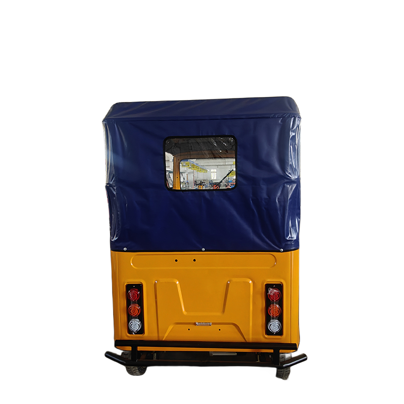 Wholesale Customized Handle Style Single Wiper 3 Seats Drum Brake Tuk Tuk E-rickshaw Electric Tricycles for Passenger