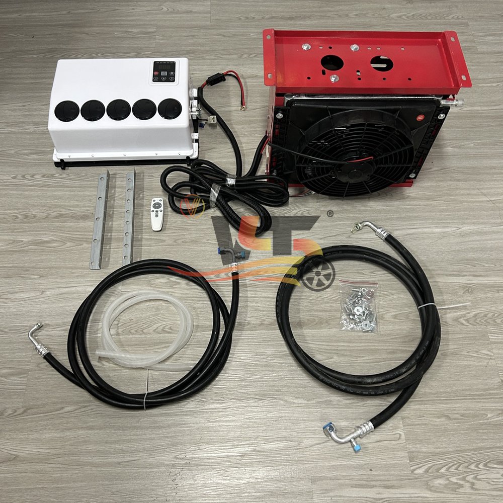 Backpack Parking Air Conditioning Unit Electric Scroll Compressor Suitable for Trucks, RVs, and Cranes