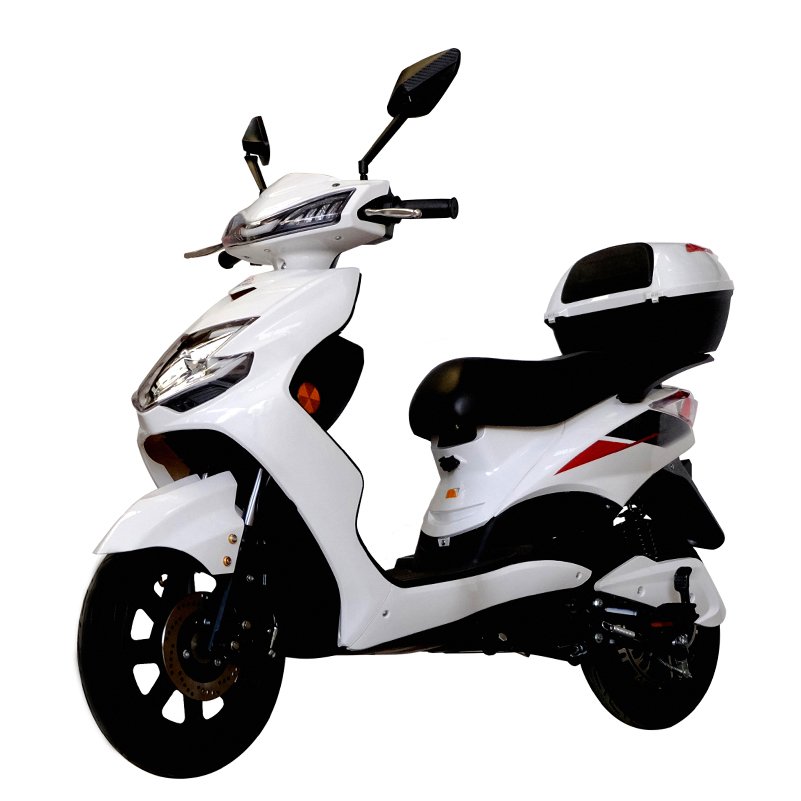 Front Disc& Rear Drum Brake Electric Motorcycle Electric Moped Scooter 40miles to 100 Miles