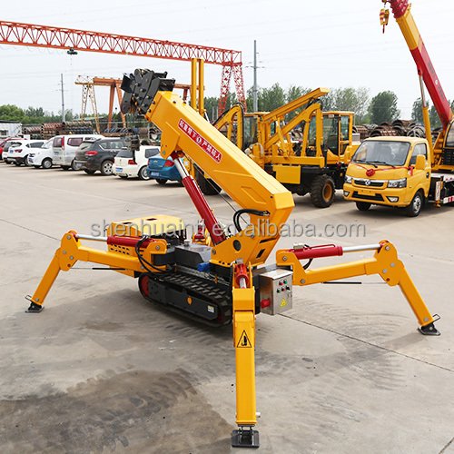 Easy to Operate Multiple Colors Available Small Mobile Crawler 15 Ton Spider Crane 30m for Telescopic Height