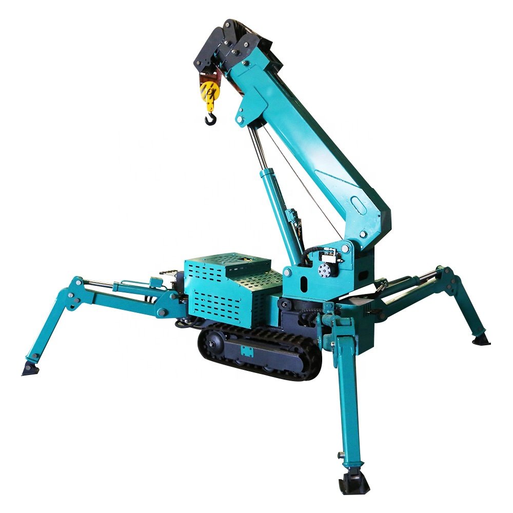 Easy to Operate Multiple Colors Available Small Mobile Crawler 15 Ton Spider Crane 30m for Telescopic Height