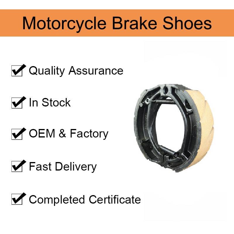 JH70 Low Dust Long Life Heat Resistant Stable Friction Break Shoe Motorcycle