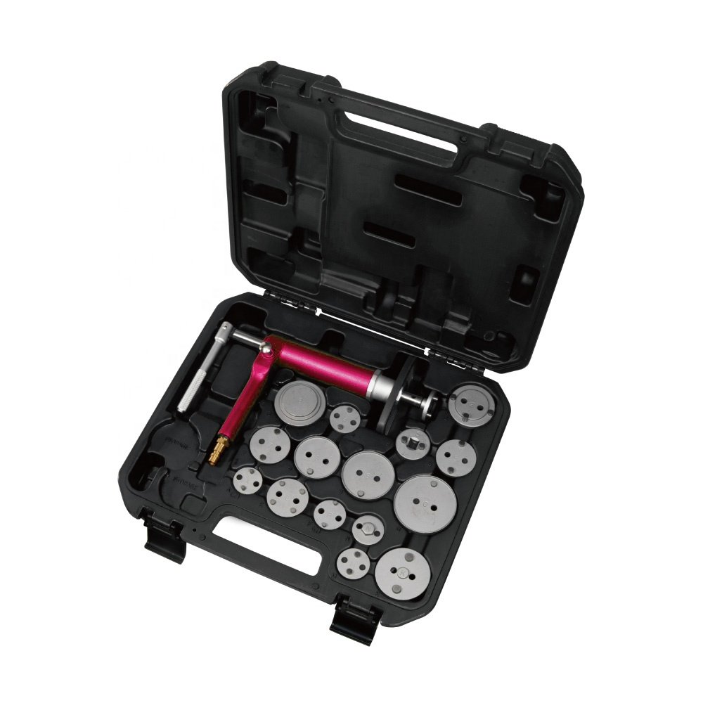Air Powered Brake Caliper Piston Compressor Tool Set with 22 Adapters