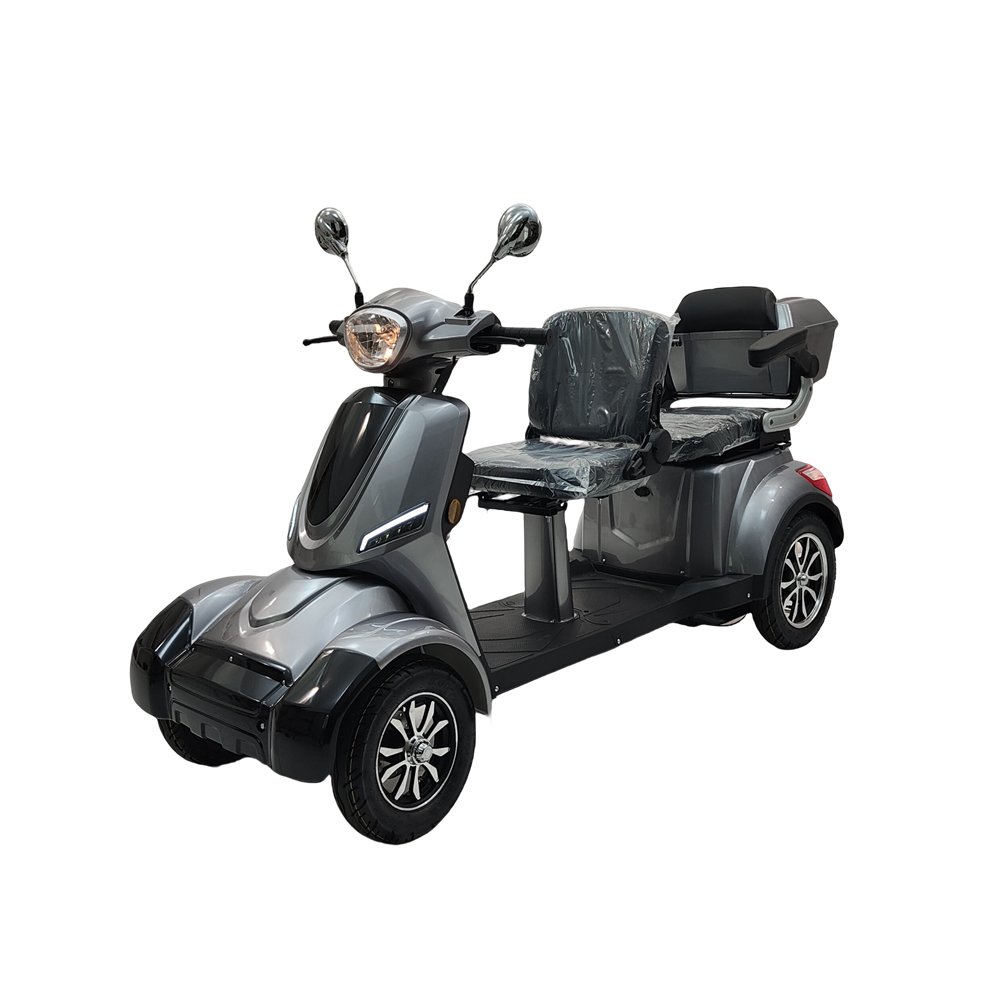 CE 1000w 60v20ah Power 4 Wheels Two Seat Low Speed Heavy Load Erderly Electric Ebike