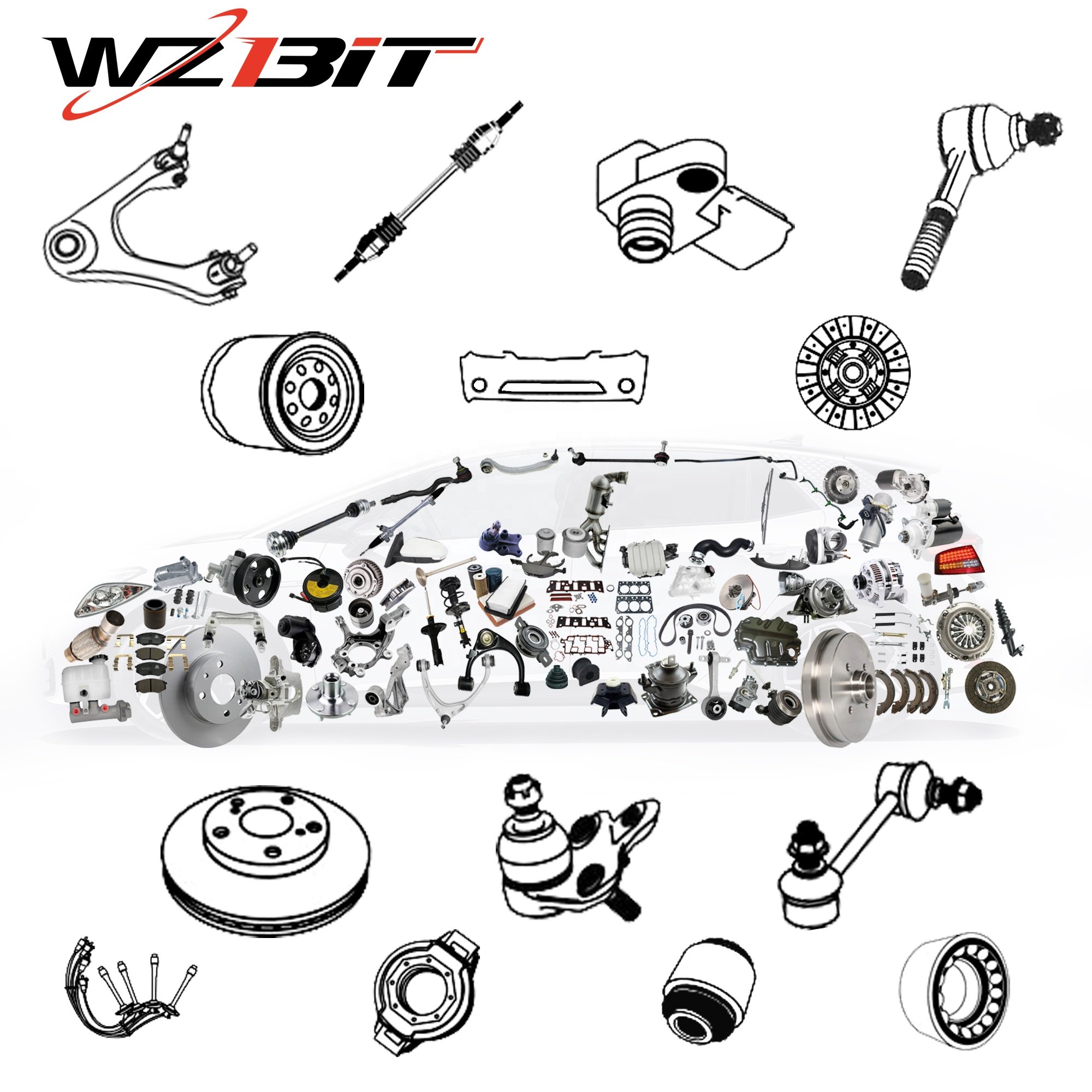 Factory Wholesale Piston Piston Brake Caliper 343920 1355100 for Ford