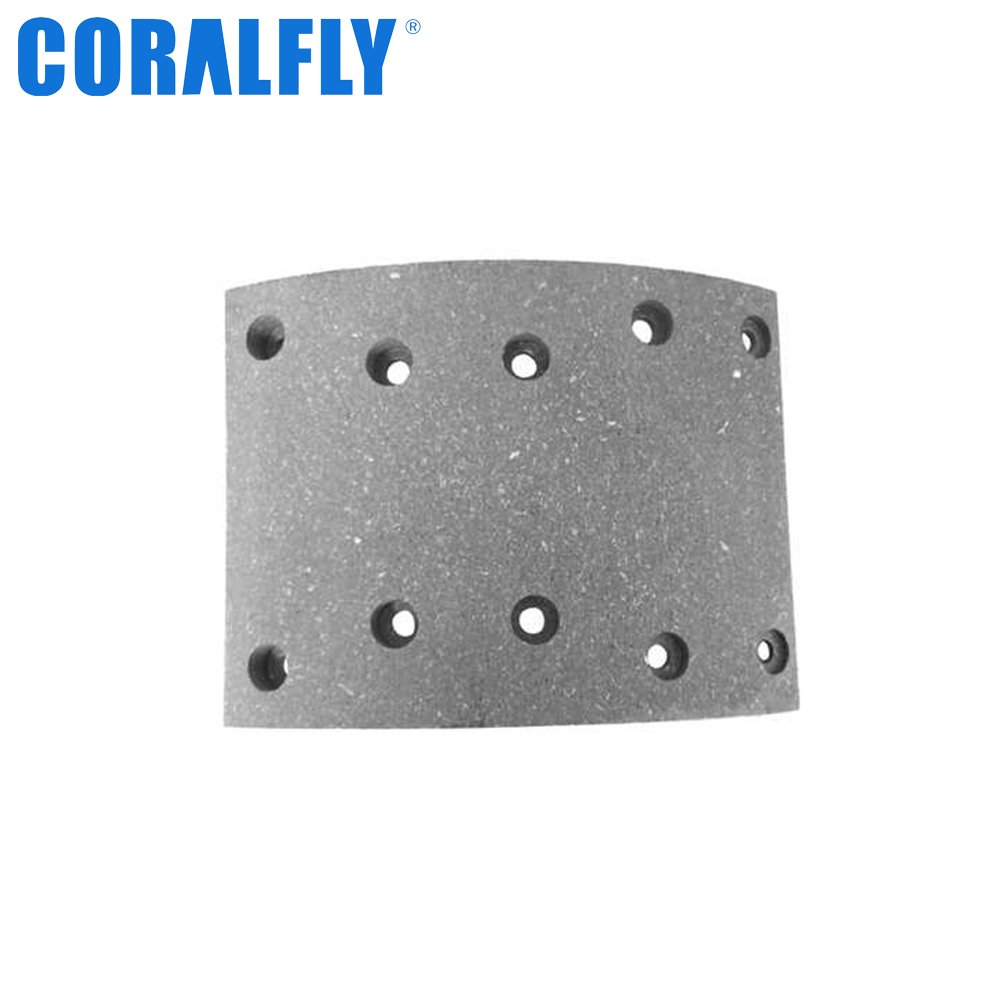 Coralfly High Quality 19580 Shoe Man Truck Brake Lining for Mercedes benz 3074214210 3014216510 3014235010 3074234610