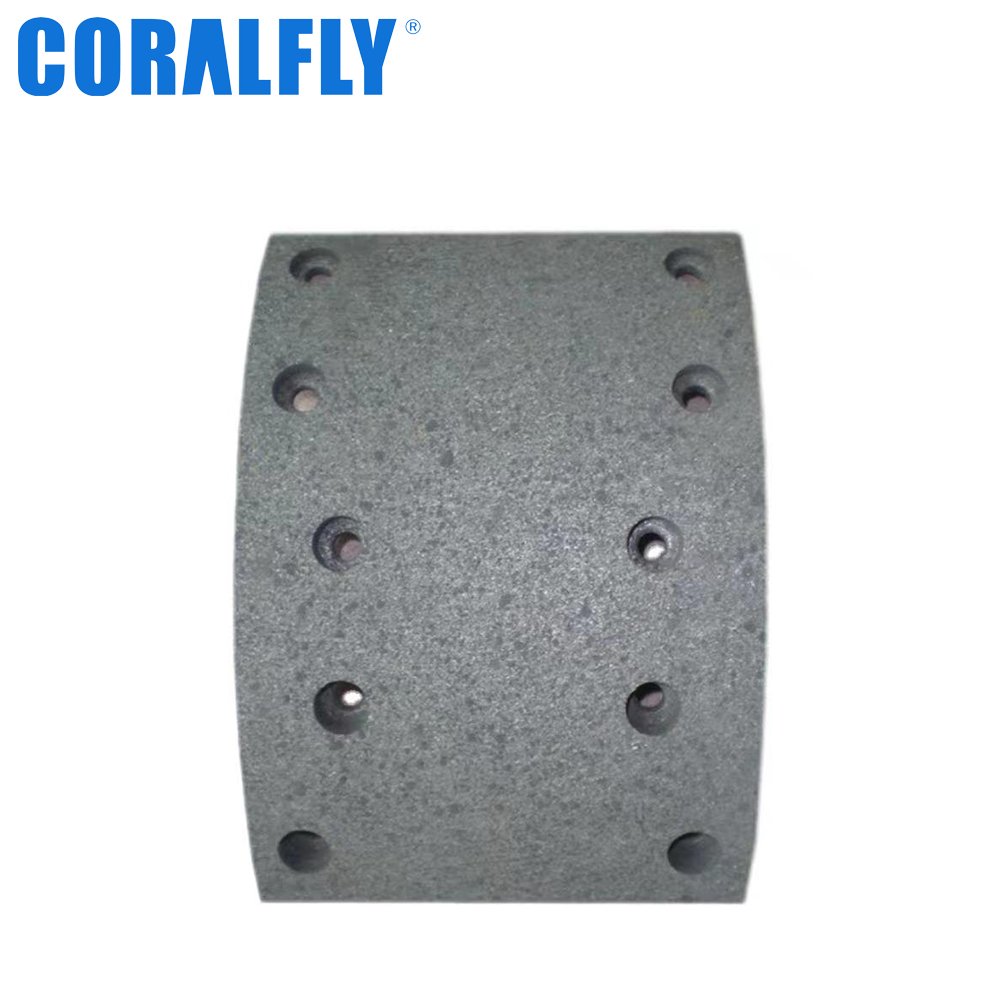 Coralfly High Quality 19580 Shoe Man Truck Brake Lining for Mercedes benz 3074214210 3014216510 3014235010 3074234610