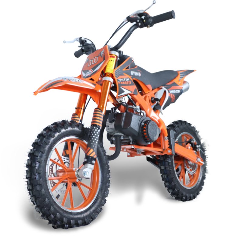 2022 Hot Sale High Speed 45km/h Dual Damping 49cc 10 Inch Mini Gas Power Dirt Bike for Kids