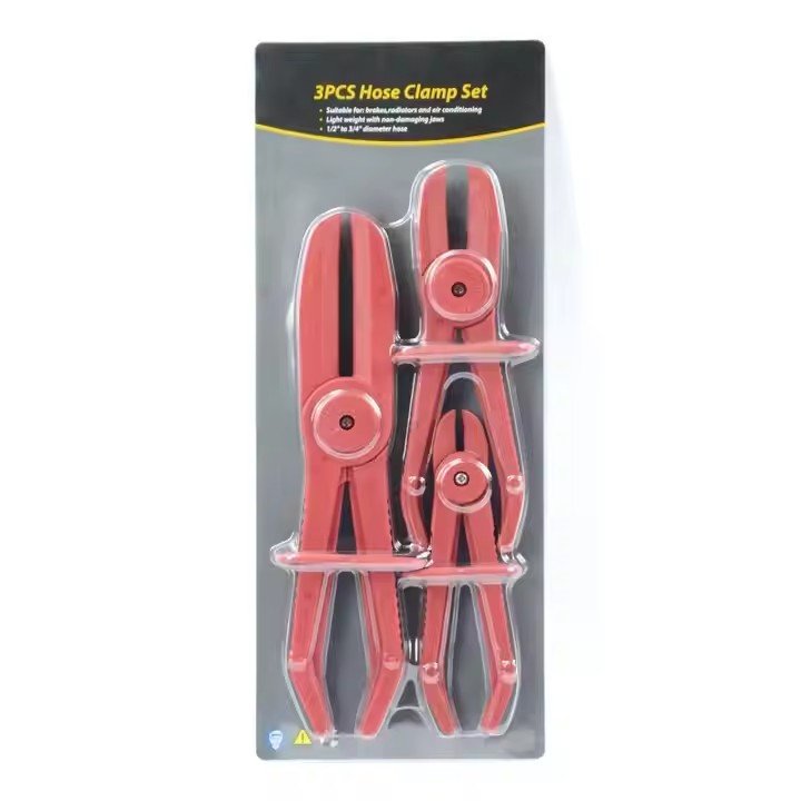 TBTOOLS Car Auto 3 PCS Hose Clamp Pliers Tools Set Cylinder Head Tool Line Brake Nylon Hose Plier Cutting Repair Kit TB037