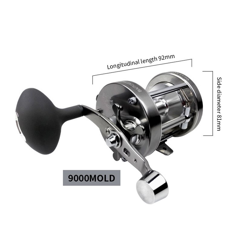 CK4000-9000 Full Metal Drum Trolling Reel for Seawater and Freshwater Fishing in Lake & River Maximum Braking Force of 7-25kg