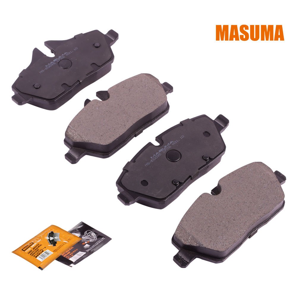 MS-E0095 MASUMA Auto Wear Sensor Front Axle Set Brake Pads 34116767144 34112288855 34116767143 for BMW 1-SERIES N47D20. HATCH 3D