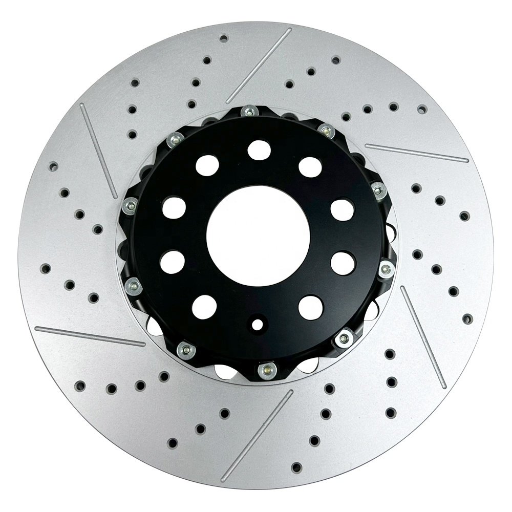 Performance Two Piece Floating Brake Disc for Alfa romeo Giulia/stelvio 552 73 835 2.0l 55268818 2.1l 4cyl