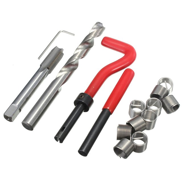 304 Stainless Steel Wire Thread Repair Insert M10*1.5 HSS Car Thread Repair Kits