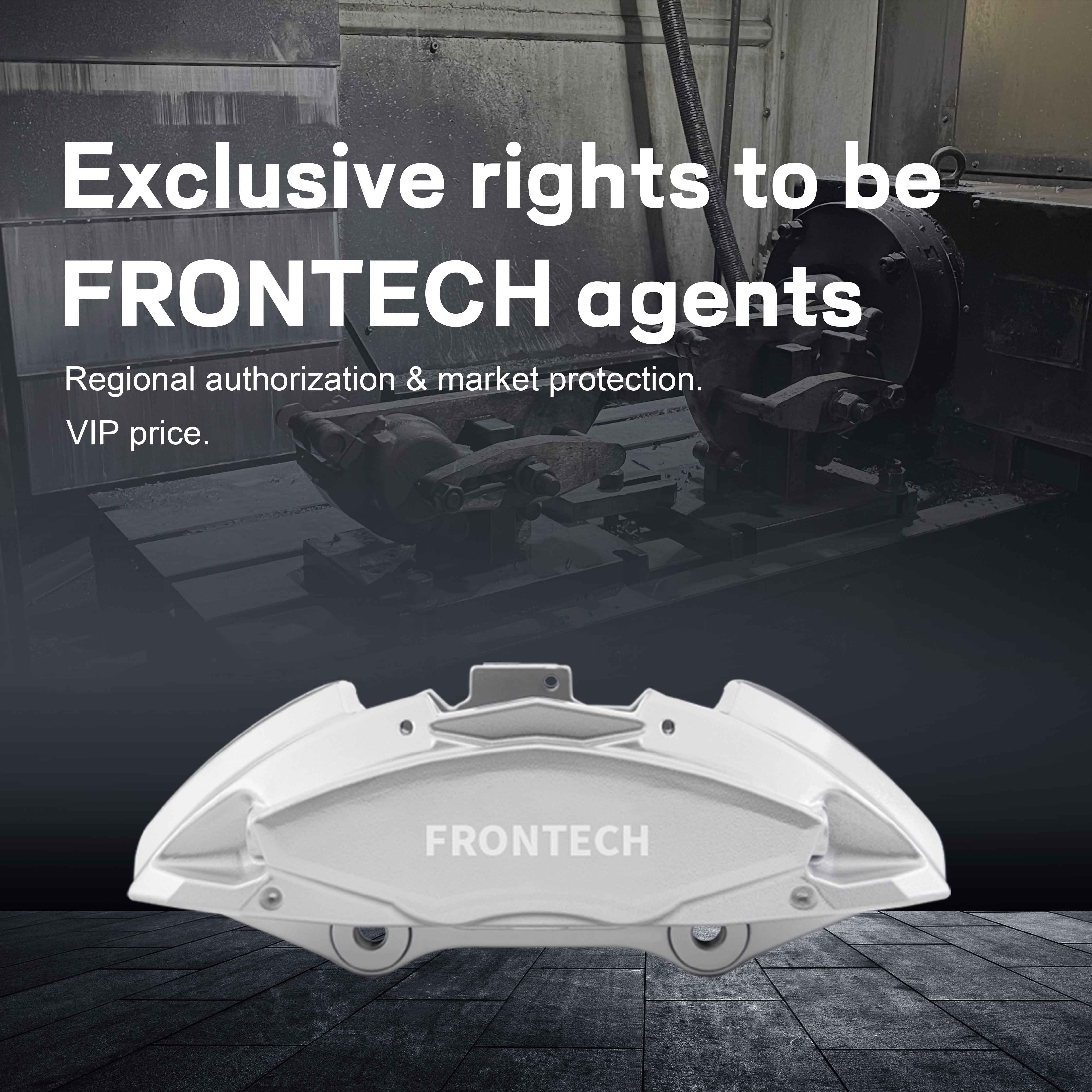 Frontech 8 Piston Aluminum Car Brake Caliper Made in Tiawan and for honda toyota corolla coaster Brake Caliper