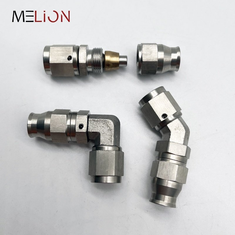Straight 45Degree 90deg Stainless Steel Hose Ends AN3 Brake Fitting -3AN