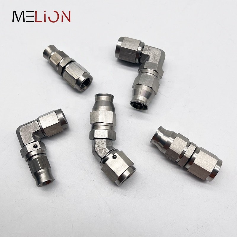 Straight 45Degree 90deg Stainless Steel Hose Ends AN3 Brake Fitting -3AN