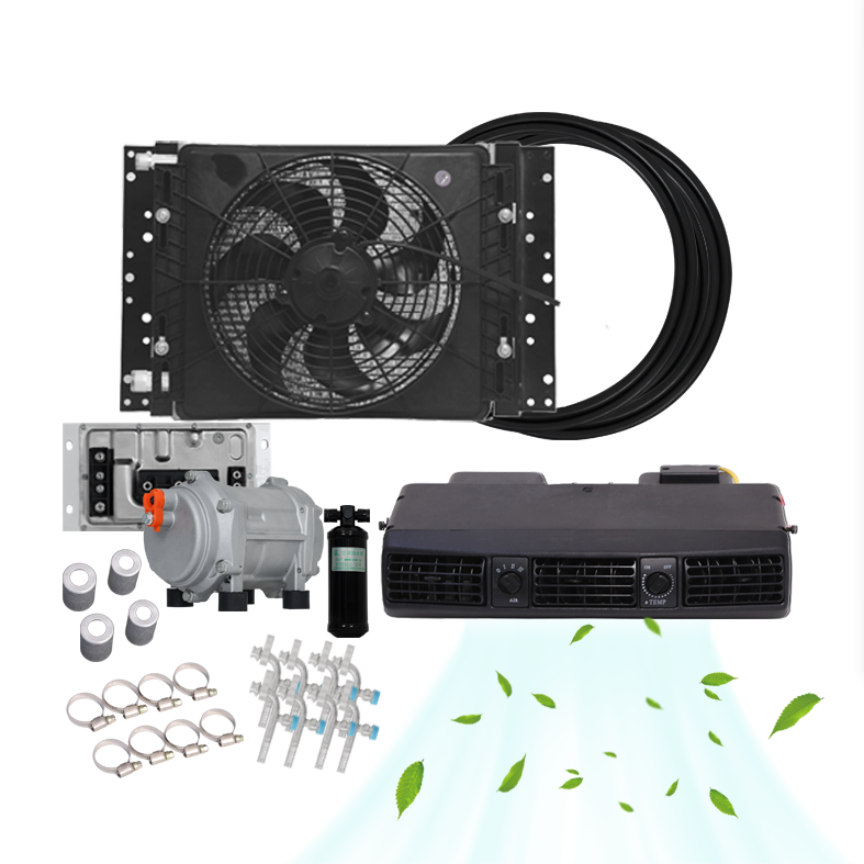 Auto AC Air Conditioner System Air Complete Conditioning Under-Dash Evaporator Unit 24V for Vintage Modified Cars