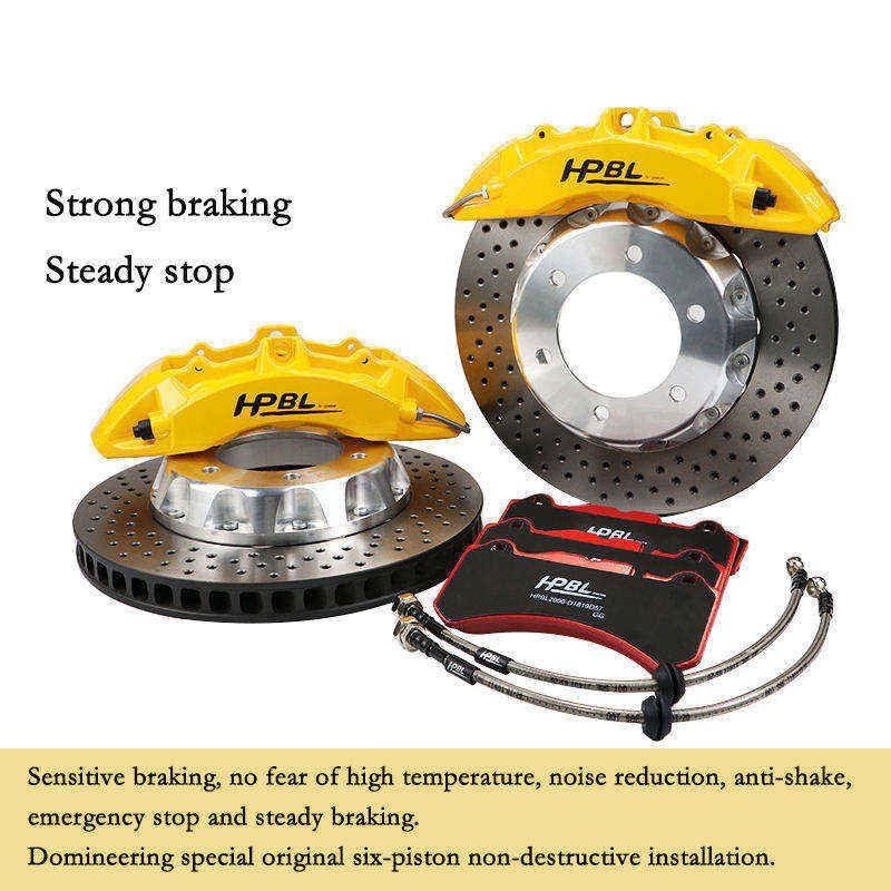 HPBL Front 6 Rear 4 Piston Brake Caliper Kit Is Suitable for Overbearing Prado Brake Modification