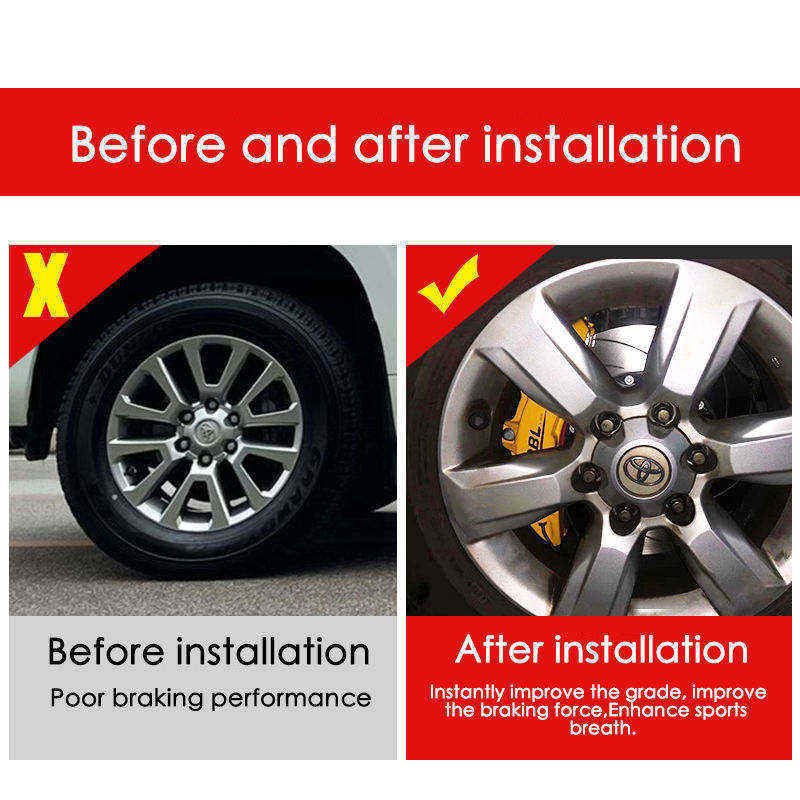 HPBL Front 6 Rear 4 Piston Brake Caliper Kit Is Suitable for Overbearing Prado Brake Modification