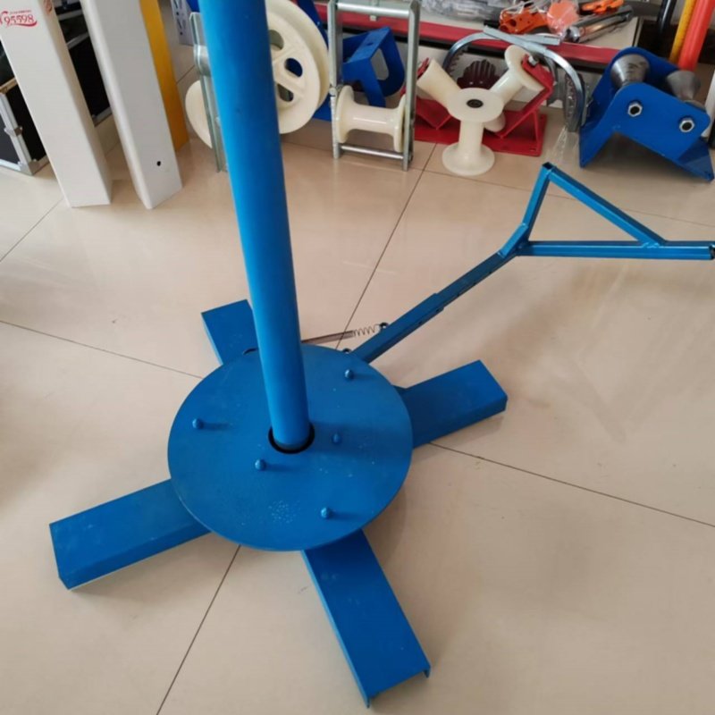 High Quality Fiber Optic Cable Reel Jack Stands With Brakes Are Suitable for Manufacturing and Construction