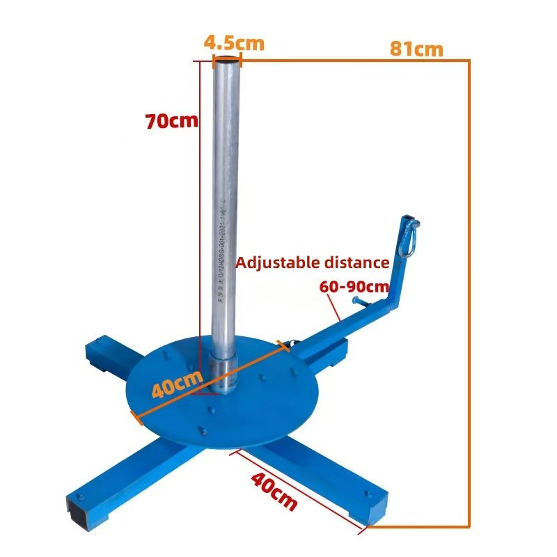 High Quality Fiber Optic Cable Reel Jack Stands With Brakes Are Suitable for Manufacturing and Construction