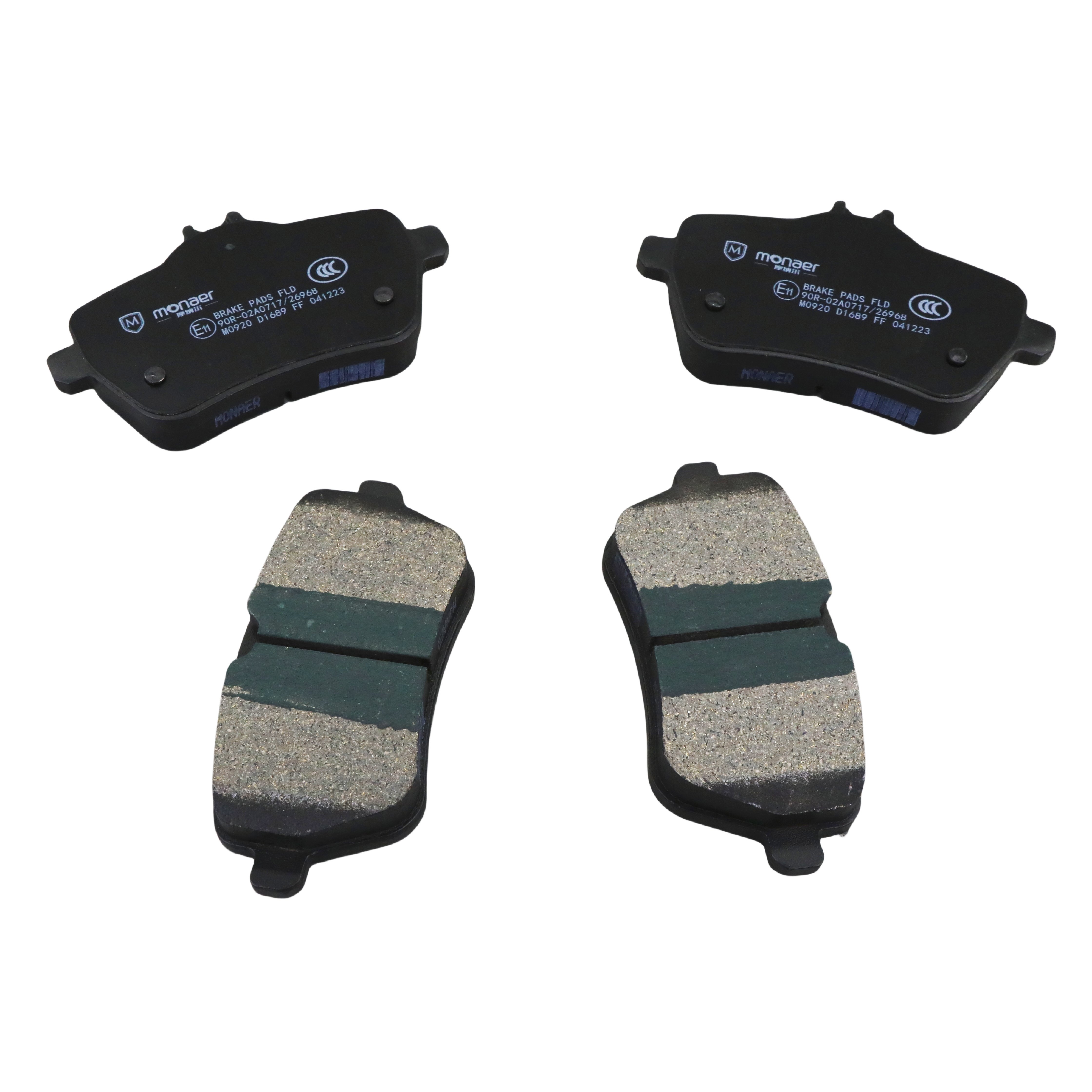 D1689 Brake Pad Manufacturer Monaer High End Ceramic Brake Pads No Sound No Dust