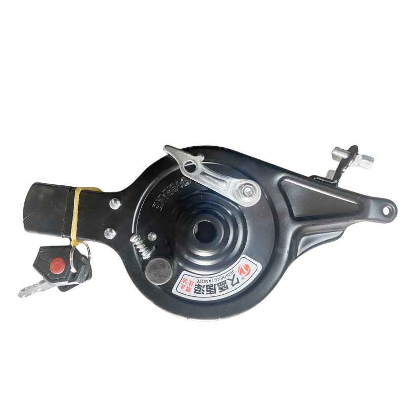 Electric Vehicle Rear Drum Cover with Lockkey for Electric Motorcycle Scooter Vehicle Brake Cover Wheel Hub Cover