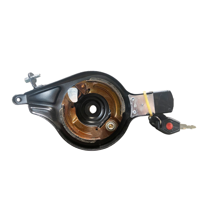 Electric Vehicle Rear Drum Cover with Lockkey for Electric Motorcycle Scooter Vehicle Brake Cover Wheel Hub Cover