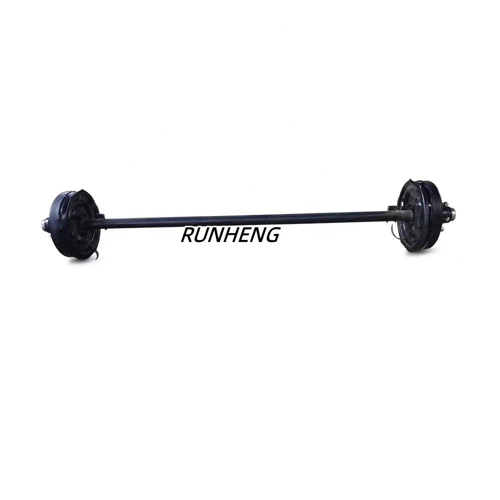 3500lbs 6 Holes Trailer Axles With Brake Trailer Straight Axle Assembly