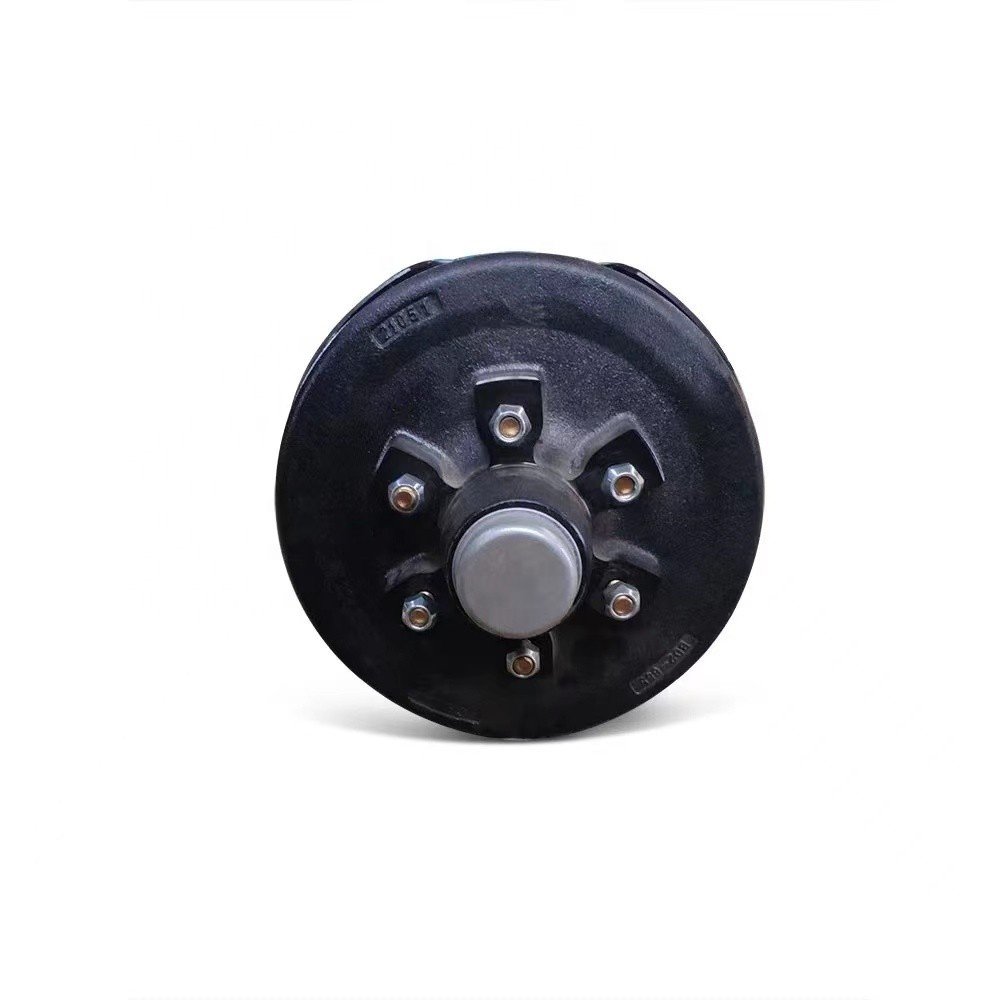 3500lbs 6 Holes Trailer Axles With Brake Trailer Straight Axle Assembly